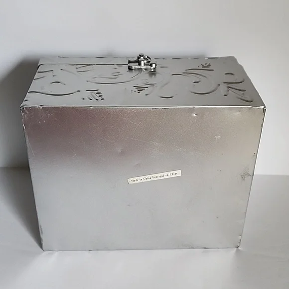 Silver Tone Decorative Storage Multipurpose Box - Picture 9 of 9